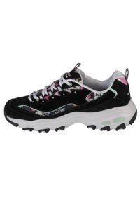 skechers - Buty sportowe Sneakersy damskie, Skechers D'Lites-Blooming Fields. Kolor: czarny. Sport: turystyka piesza