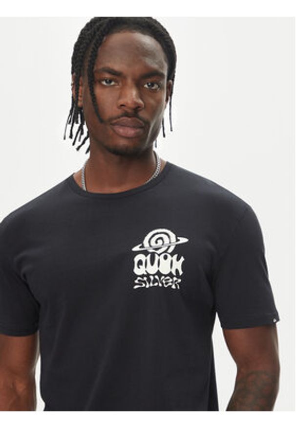 Quiksilver T-Shirt Ev Cosmic Vibrations Ss EQYZT08053 Czarny Regular Fit. Kolor: czarny. Materiał: bawełna