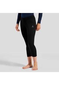 Legginsy damskie Odlo BL BOTTOM 3/4 ACTIVE WARM ECO. Kolor: czarny. Długość: krótkie