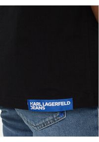 Karl Lagerfeld Jeans T-Shirt 241D1702 Czarny Regular Fit. Kolor: czarny. Materiał: bawełna #3