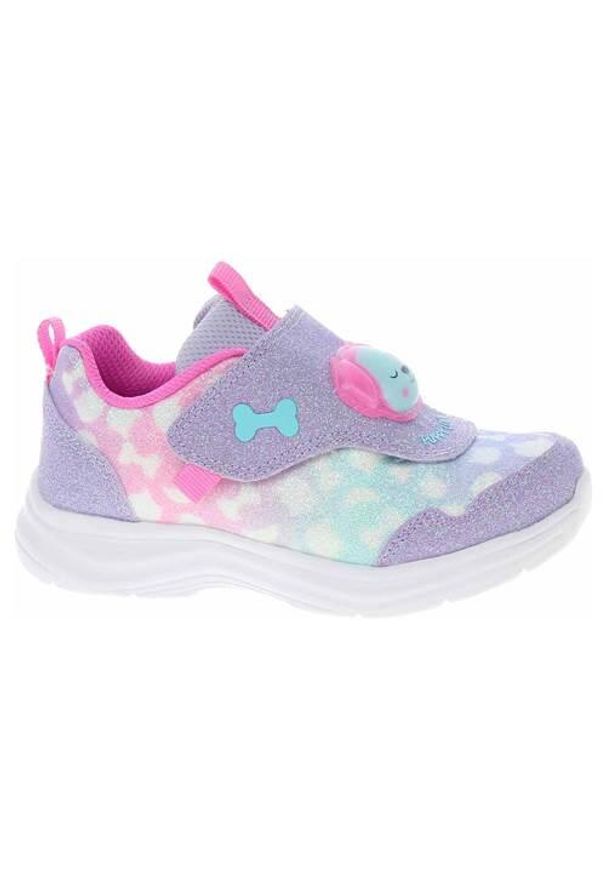 skechers - Buty do chodzenia niemowlęce Skechers Slights Glimmer Kicks Skech Pets. Zapięcie: rzepy. Kolor: niebieski, wielokolorowy, fioletowy. Materiał: materiał. Szerokość cholewki: normalna. Model: Skechers Sport. Sport: turystyka piesza