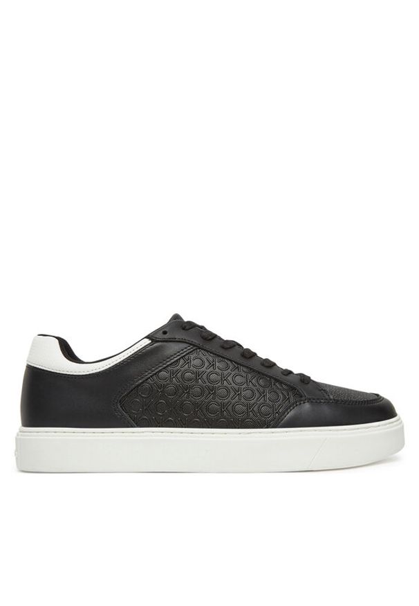 Calvin Klein Sneakersy Clean Cup Low Laceup Mono HM0HM01899 Czarny. Kolor: czarny. Materiał: skóra