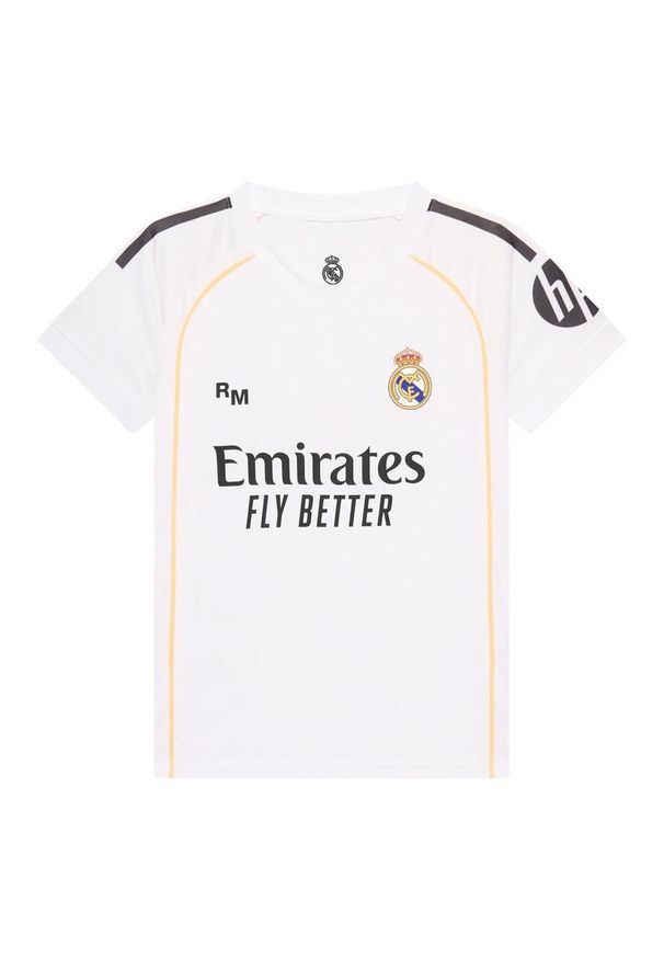 Koszulka domowa Jude Bellingham Real Madrid 25/26 dla dzieci. Kolor: biały. Sport: piłka nożna