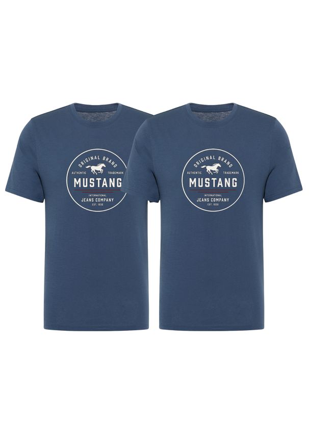2 - PAK T-Shirt Mustang Style Alex Dark Denim 1017333 5242. Okazja: na co dzień. Materiał: denim. Sezon: lato. Styl: casual, klasyczny