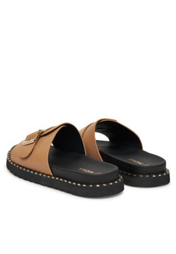 MEXX Klapki MX/019C-HY Beżowy. Kolor: beżowy. Materiał: skóra