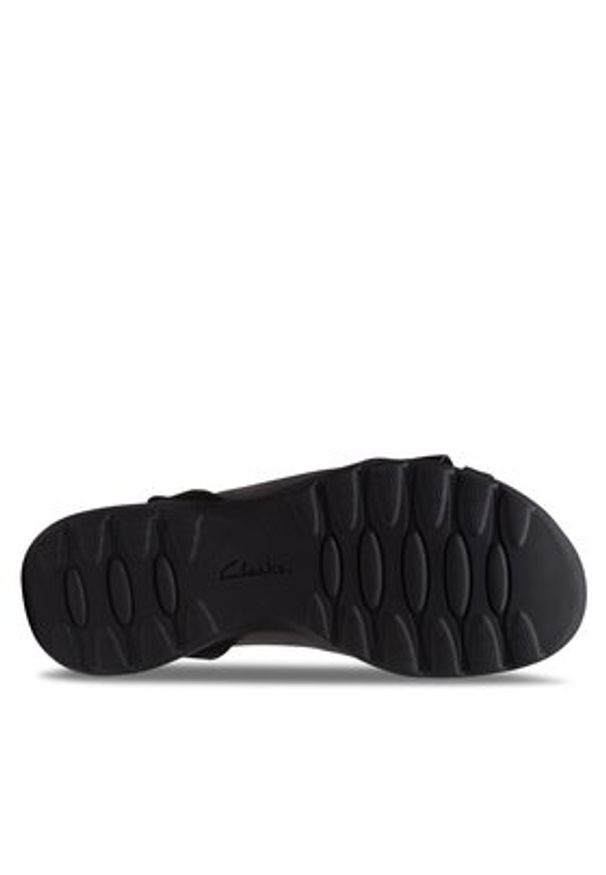 Clarks Sandały Amanda Tealite 26171125 Czarny. Kolor: czarny. Materiał: skóra, nubuk