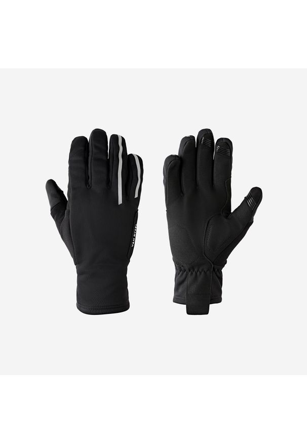 VAN RYSEL - Rękawiczki rowerowe Triban 500 zimowe. Kolor: czarny. Materiał: materiał. Sezon: zima. Sport: kolarstwo
