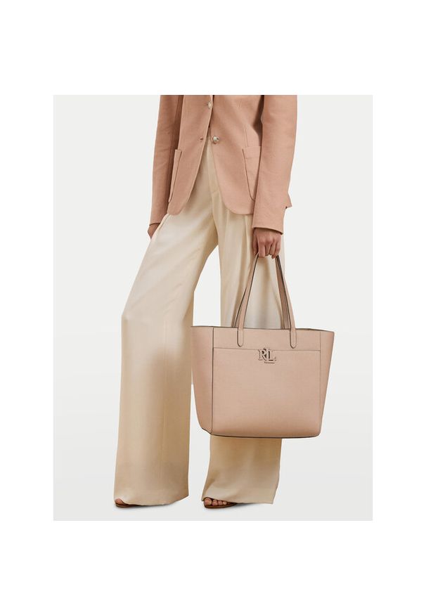 Lauren Ralph Lauren - Torebka LAUREN RALPH LAUREN. Kolor: różowy