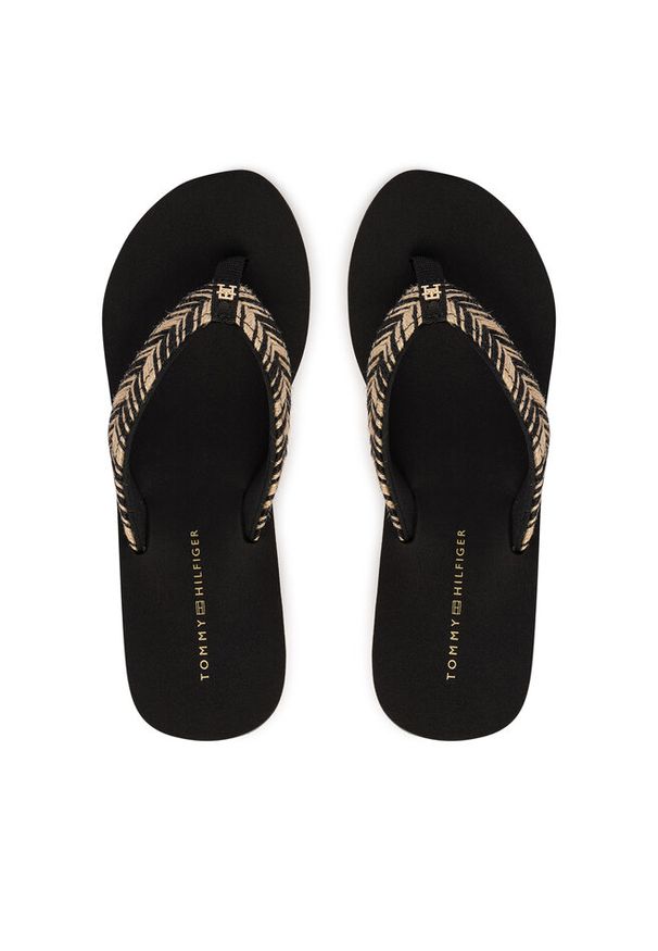 TOMMY HILFIGER - Japonki Tommy Hilfiger. Kolor: czarny