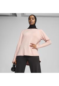 Puma - Damska koszulka oversize MODEST PUMA Rose Quartz Pink. Kolor: różowy. Długość rękawa: raglanowy rękaw