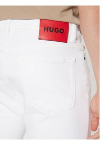 Hugo - HUGO Jeansy 50530605 Biały Slim Fit. Kolor: biały #4