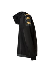 Kurtka z dresu Kappa Grevolo. Kolor: czarny. Materiał: dresówka. Sport: piłka nożna, fitness #2