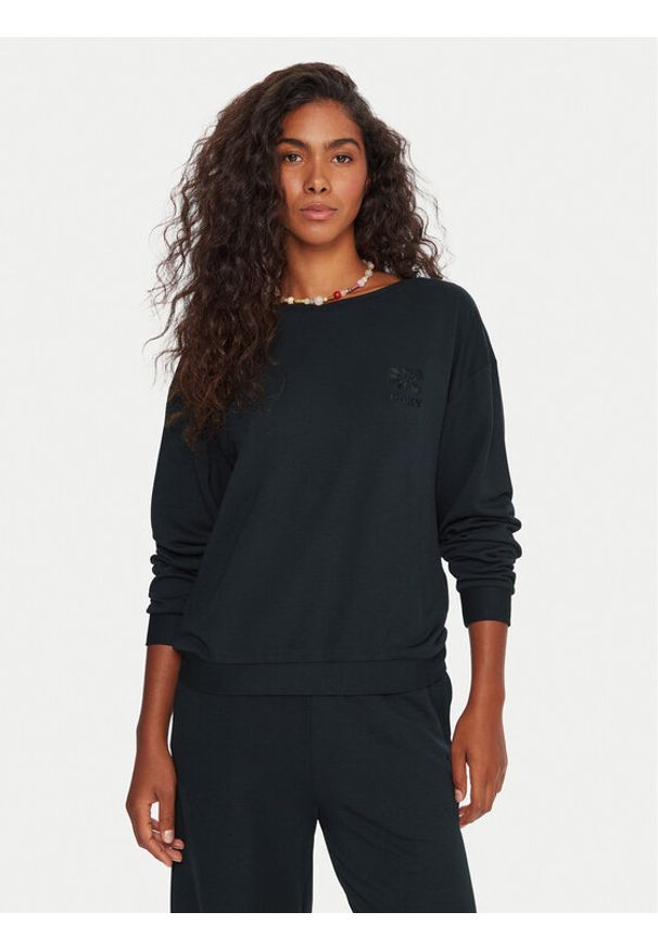 Roxy Bluza Surfing By Moonlight ERJFT05008 Czarny Relaxed Fit. Kolor: czarny