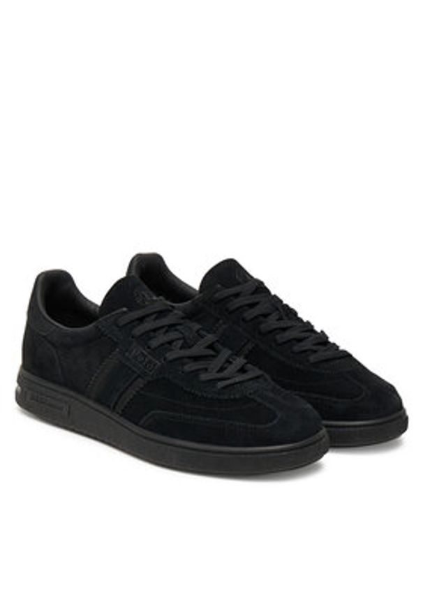Polo Ralph Lauren Sneakersy Bedford 804975536004 Czarny. Kolor: czarny. Materiał: skóra, zamsz