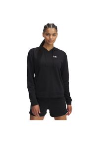 Bluza damska z kapturem Under Armour Rival Terry. Typ kołnierza: kaptur. Kolor: czarny, biały, wielokolorowy