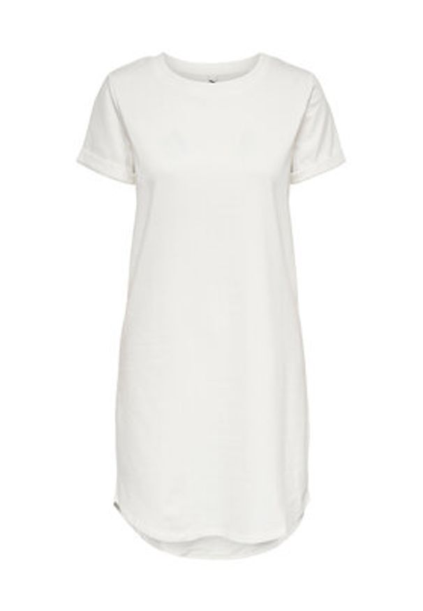 JDY Sukienka codzienna Ivy 15174793 Biały Regular Fit. Okazja: na co dzień. Kolor: biały. Materiał: bawełna. Typ sukienki: proste. Styl: casual