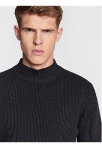 Blend Sweter 20714631 Czarny Regular Fit. Kolor: czarny. Materiał: bawełna #2