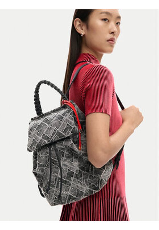 Desigual Plecak 26SAKD06 Niebieski. Kolor: niebieski. Materiał: materiał