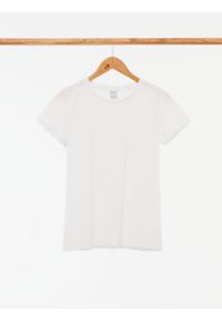 outhorn - Gładki t-shirt damski. Materiał: jersey, bawełna, elastan. Wzór: gładki #5