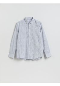 Reserved - Strukturalna koszula regular fit - jasnoniebieski. Kolor: niebieski. Materiał: tkanina, bawełna #1