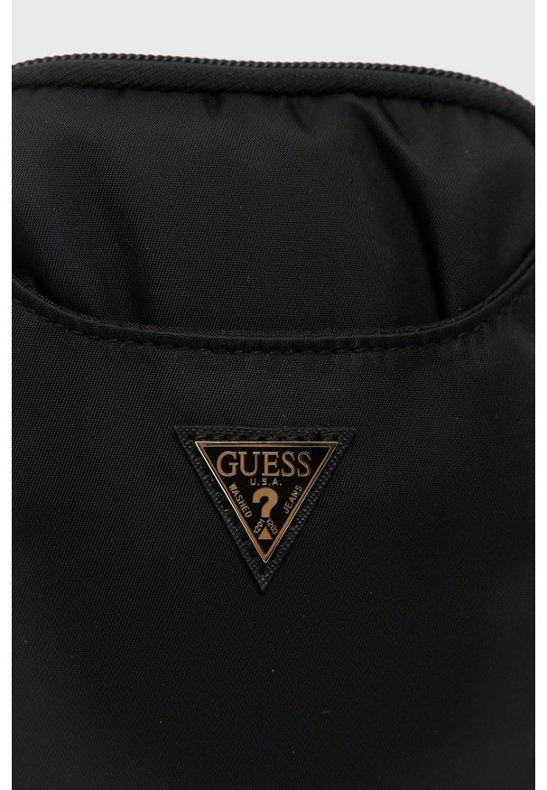 Guess - Torebka. Kolor: czarny. Rodzaj torebki: na ramię