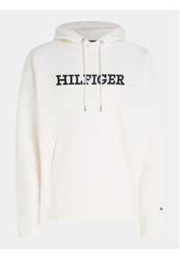 TOMMY HILFIGER - Tommy Hilfiger Bluza Monotype Embro MW0MW33062 Biały Regular Fit. Kolor: biały. Materiał: bawełna #9
