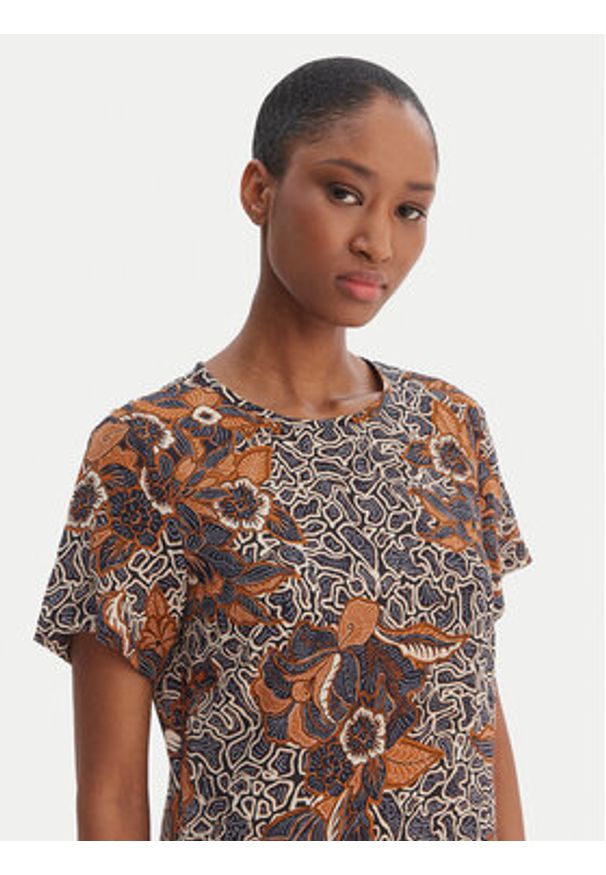 Weekend Max Mara Sukienka codzienna Crespo 2615221042 Granatowy Regular Fit. Okazja: na co dzień. Kolor: niebieski. Materiał: jedwab. Typ sukienki: proste. Styl: casual