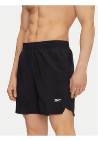 Reebok Szorty sportowe 112634 Czarny Regular Fit. Kolor: czarny. Materiał: syntetyk
