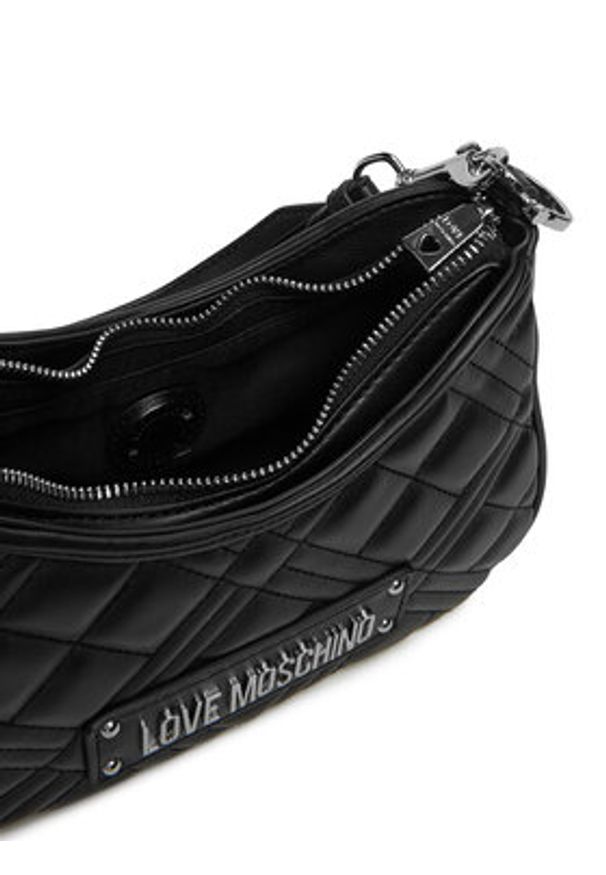 Love Moschino - LOVE MOSCHINO Torebka JC4152PP1MLA000B Czarny. Kolor: czarny. Materiał: skórzane