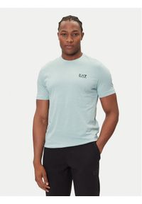 EA7 Emporio Armani T-Shirt 8NPT25 PJVPZ U9066 Niebieski Regular Fit. Kolor: niebieski. Materiał: bawełna