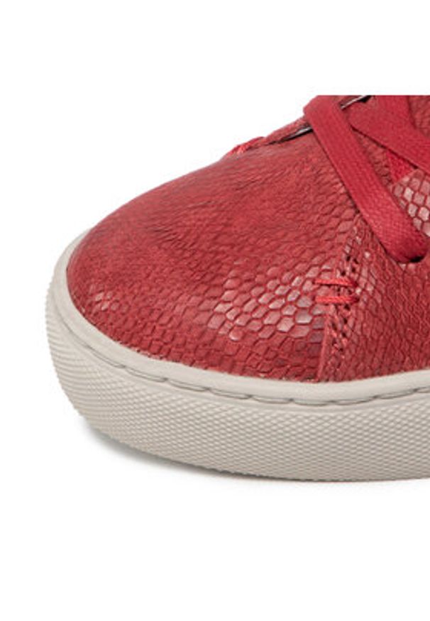 Crime London Sneakersy Low Cut 25297PP1.70 Czerwony. Kolor: czerwony. Materiał: zamsz, skóra