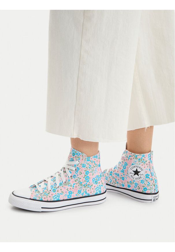 Converse Trampki Chuck Taylor All Star Mini Flowers A14980C Kolorowy. Materiał: materiał. Wzór: kolorowy