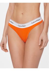 Calvin Klein Underwear Stringi 0000F3786E Pomarańczowy. Kolor: pomarańczowy. Materiał: bawełna #1