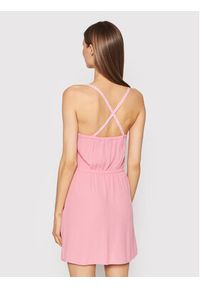 Tommy Jeans Sukienka letnia Essential DW0DW12860 Różowy Regular Fit. Kolor: różowy. Materiał: wiskoza. Sezon: lato #4