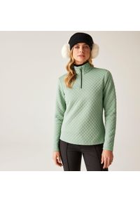 DARE 2B - Bluza damska z suwakiem 1/4 Glamourize III Dare 2b. Kolor: zielony. Materiał: żakard, dzianina. Sezon: zima. Sport: narciarstwo