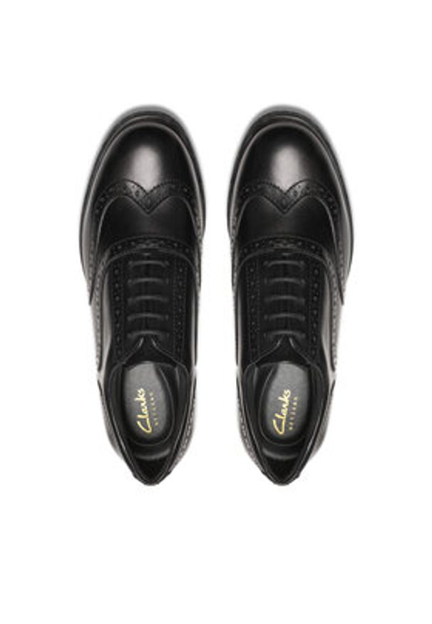 Clarks Oxfordy Havisham Oak 26178709 Czarny. Kolor: czarny. Materiał: skóra