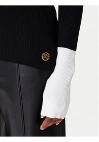 Karl Lagerfeld - KARL LAGERFELD Sweter A4W18043 Czarny Slim Fit. Typ kołnierza: dekolt w karo. Kolor: czarny. Materiał: syntetyk #3