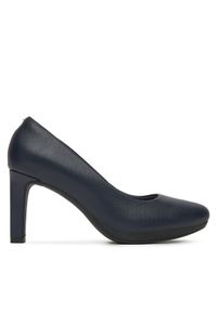 Clarks Czółenka Ambyr Joy 261626674 Granatowy. Kolor: niebieski. Materiał: skóra