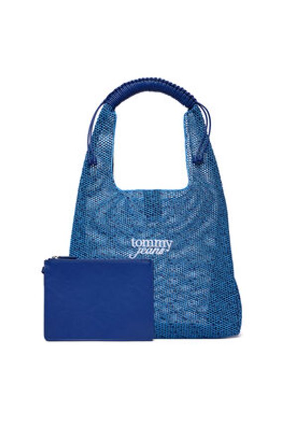Tommy Jeans Torebka Tjw Summer Crochet Hobo AW0AW18778 Niebieski. Kolor: niebieski