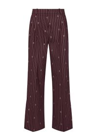 Hugo - HUGO Spodnie materiałowe Haviri 50554419 Bordowy Relaxed Fit. Kolor: czerwony. Materiał: syntetyk #1