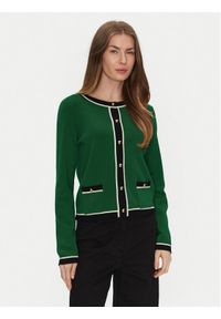 Luisa Spagnoli Kardigan Materiale 58508 Zielony Regular Fit. Kolor: zielony. Materiał: wełna