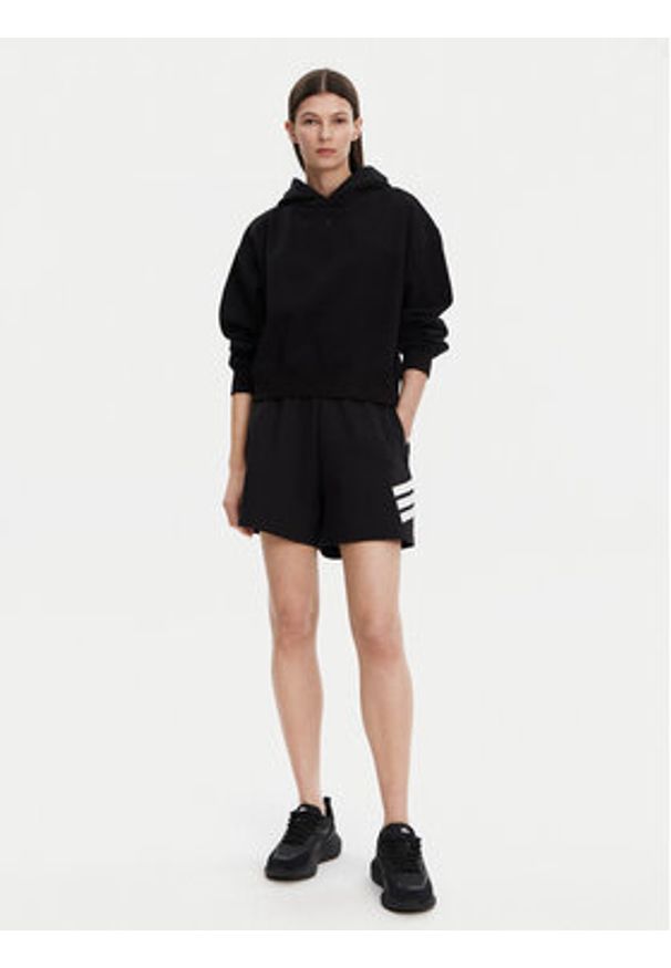 Adidas - adidas Szorty sportowe Future Icons 3-Stripes JC5443 Czarny Loose Fit. Kolor: czarny. Materiał: bawełna