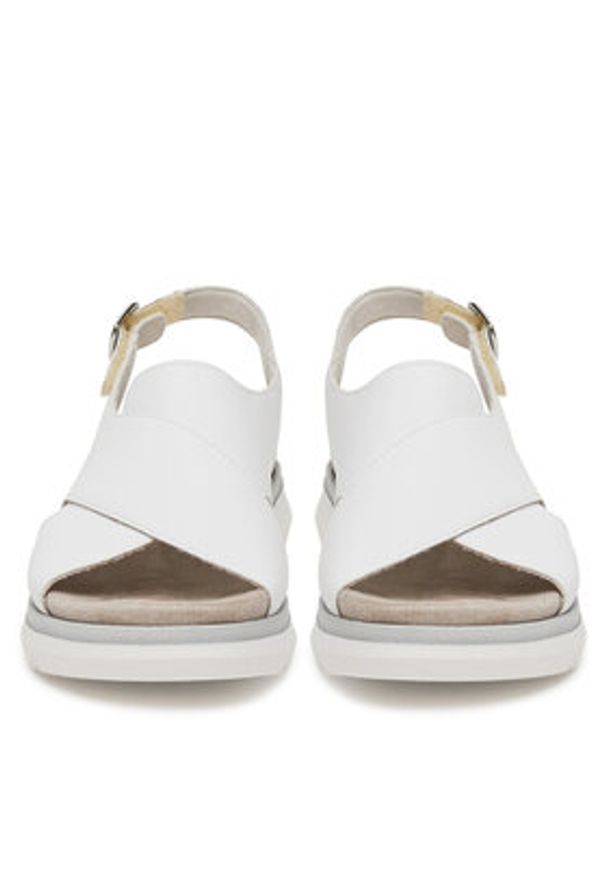 Remonte Sandały D2K56-80 Biały. Kolor: biały. Materiał: skóra