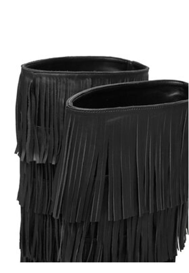 Steve Madden Kozaki Wanderlust SM11004766 Czarny. Kolor: czarny. Materiał: skóra
