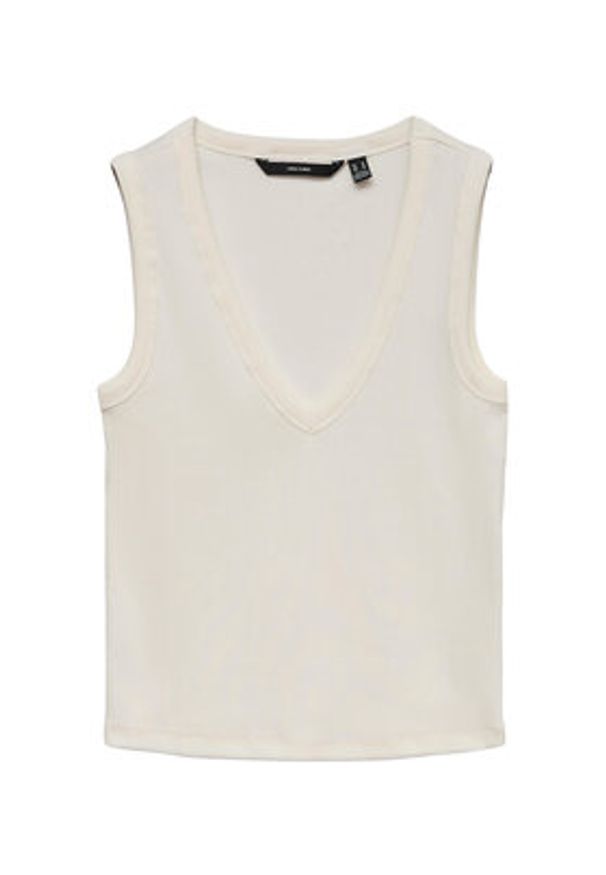 Vero Moda Top Chloe 10342916 Biały Regular Fit. Kolor: biały. Materiał: bawełna