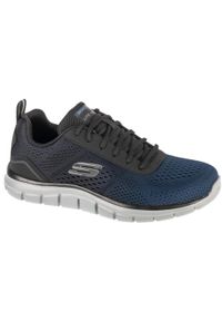 skechers - Buty treningowe męskie, Track - Ripkent. Kolor: niebieski