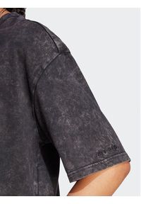 Adidas - adidas T-Shirt ALL SZN Fleece Washed IL1512 Czarny Loose Fit. Kolor: czarny. Materiał: bawełna #3