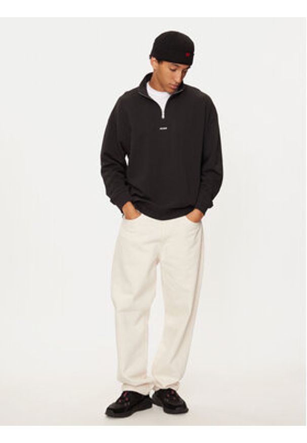Hugo Bluza Durty244 50525881 Czarny Regular Fit. Kolor: czarny. Materiał: bawełna