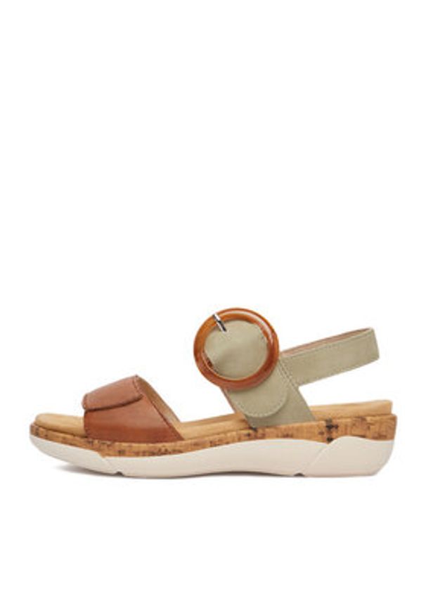 Remonte Sandały CEO-R6853-24 Zielony. Kolor: zielony. Materiał: skóra