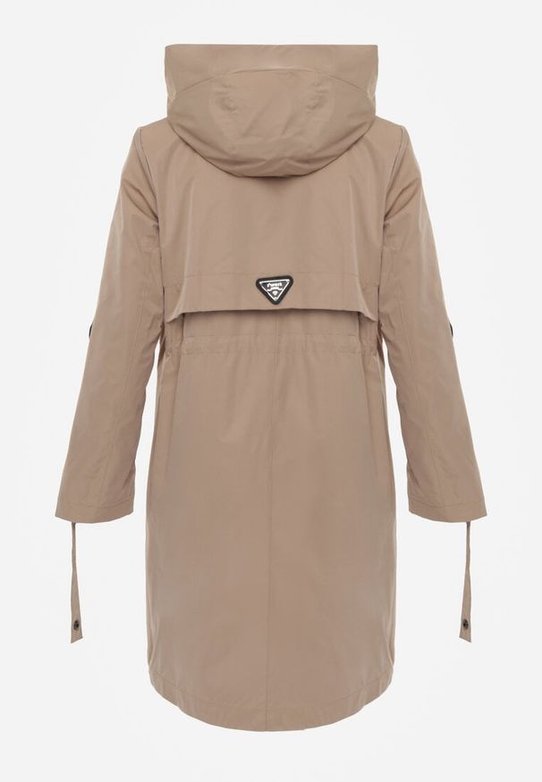 Renee - Brązowa Przejściowa Kurtka Parka z Rękawami z Możliwością Podpięcia Tinarae. Okazja: na spacer. Kolor: brązowy